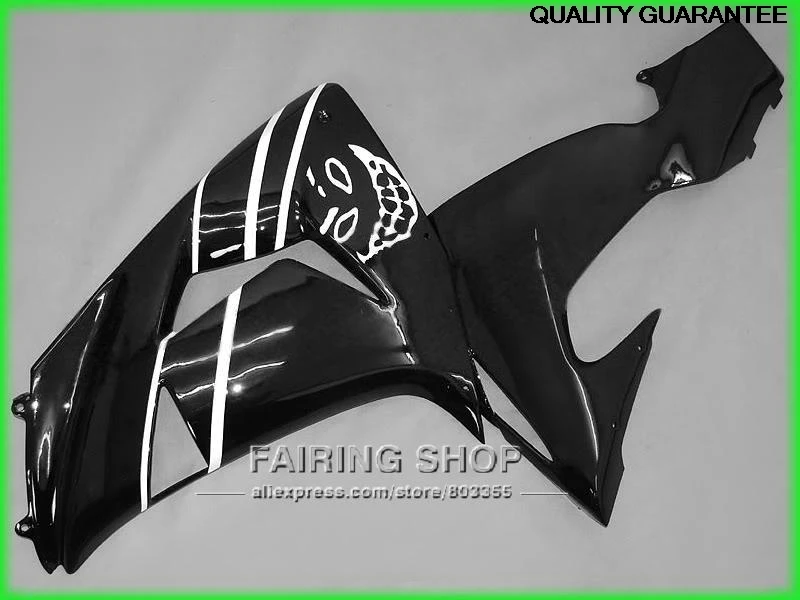 Полубелые черные обтекатели для Kawasaki Ninja ZX10r 2006 2007 06 07 новый комплект обтекателей