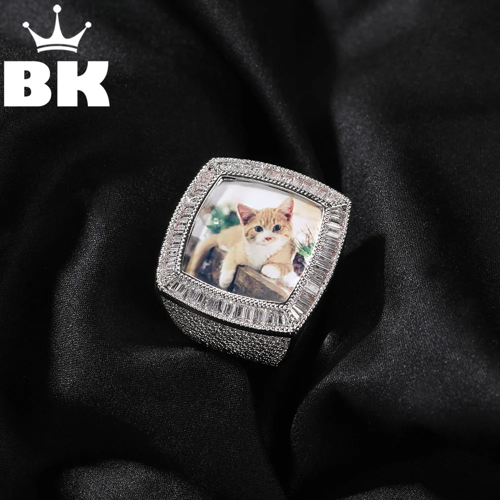 Мужские кольца BLING KING на заказ украшение в стиле хип-хоп с искусственным