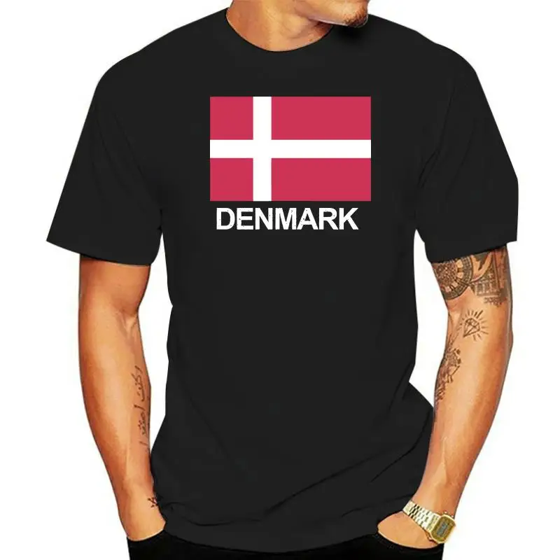 

Denmark Flag T-shirt Distressed (danish Flag) Hot Sales Tops Print Interesting Printing High Quality T Shirt Summer Fashion