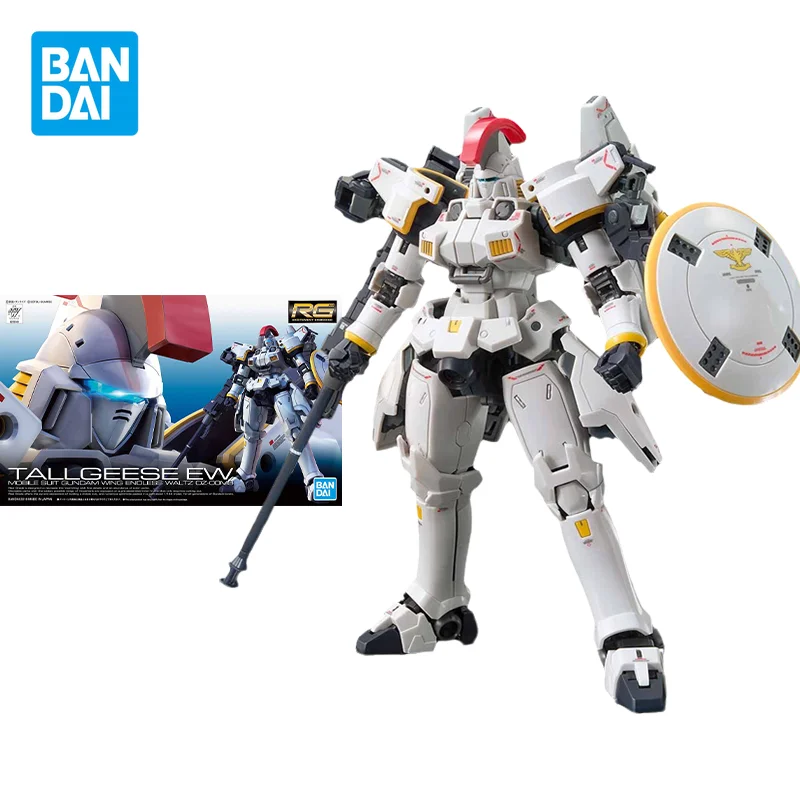

Bandai Original Gundam Model Kit Anime Figure RG 1/144 TALLGEESE EW Action Figures Collectible Ornaments Toys Gifts for Kids