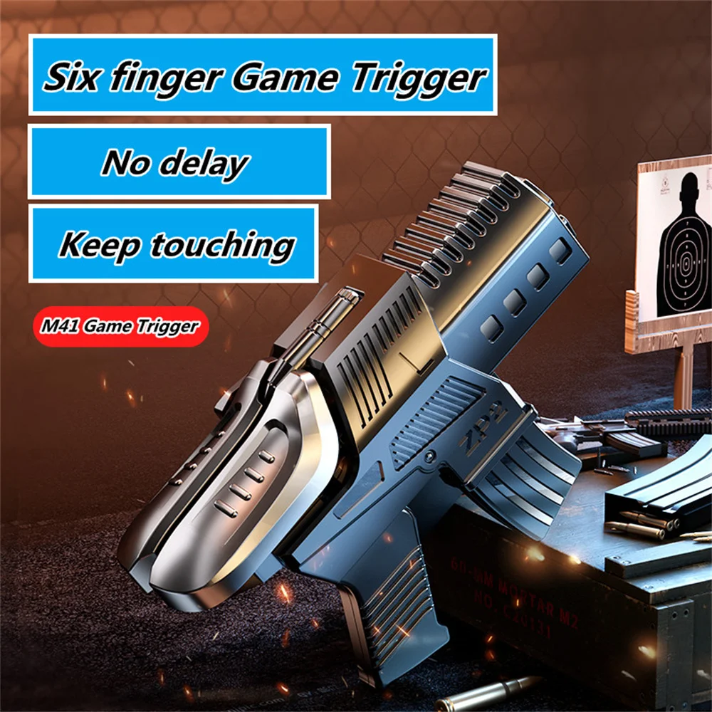 

Six-finger Game Triggers Universal 4 Output Heads Shooting Games Handle Flexible Shooting Trigger New Pc Game Controller