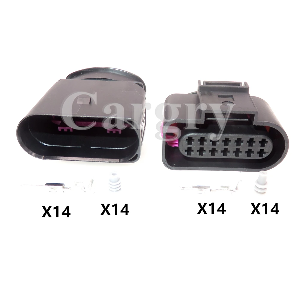 Автомобильный электропроводной разъем 14P 6X0973817 6X0973717 1-966846-1 автомобильный