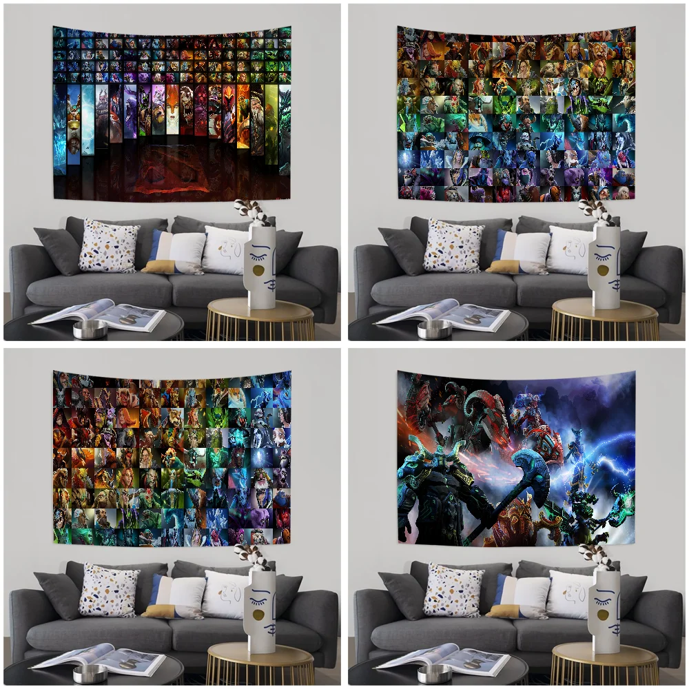 Dota 2 Printed Large Wall Tapestry Hanging Tarot Hippie Rugs Dorm Art Home Decor