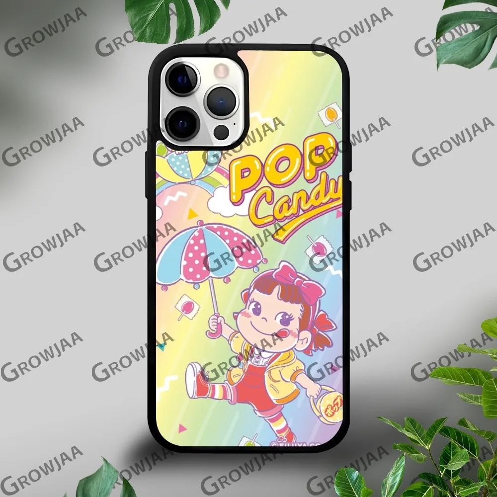 Чехол для телефона F-Fujiya Milky P-Peko-Chan iPhone 16 15 14 13 12 11 Pro Xs Max Mini Plus Celulares Hard Funda