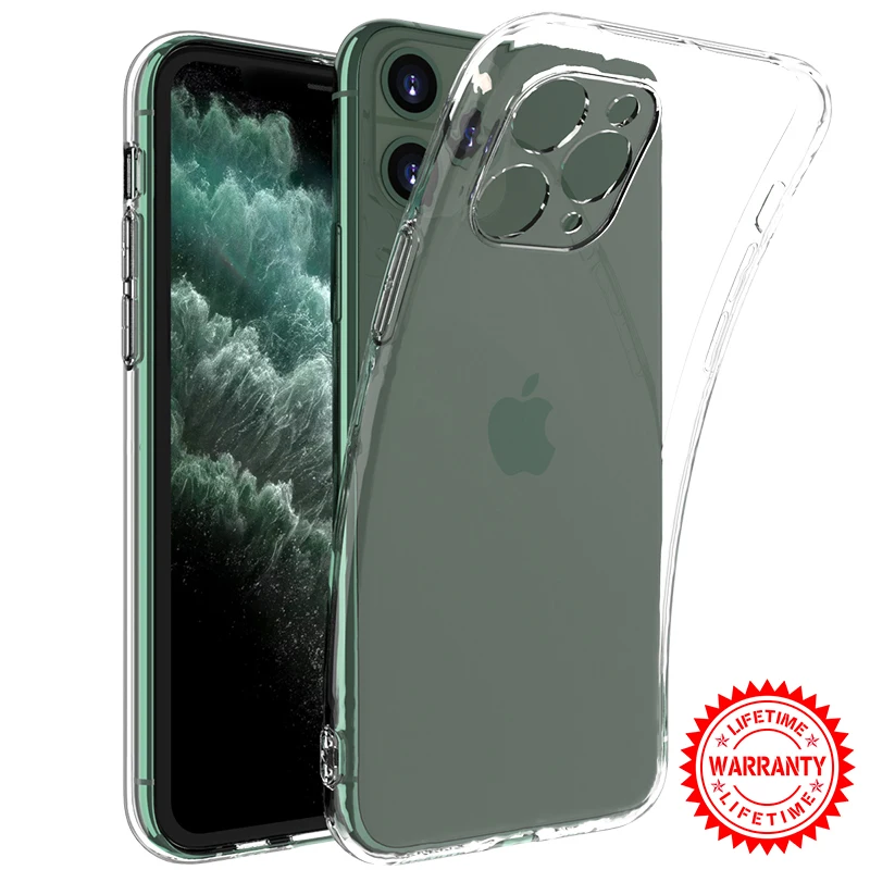 

Ultra Thin Slim Clear Case For iPhone 11 Pro Max 13 11Pro XS X XR SE 2020 7 8 Plus 6 6S 12 Mini 5 Luxury Soft TPU Silicone Cover