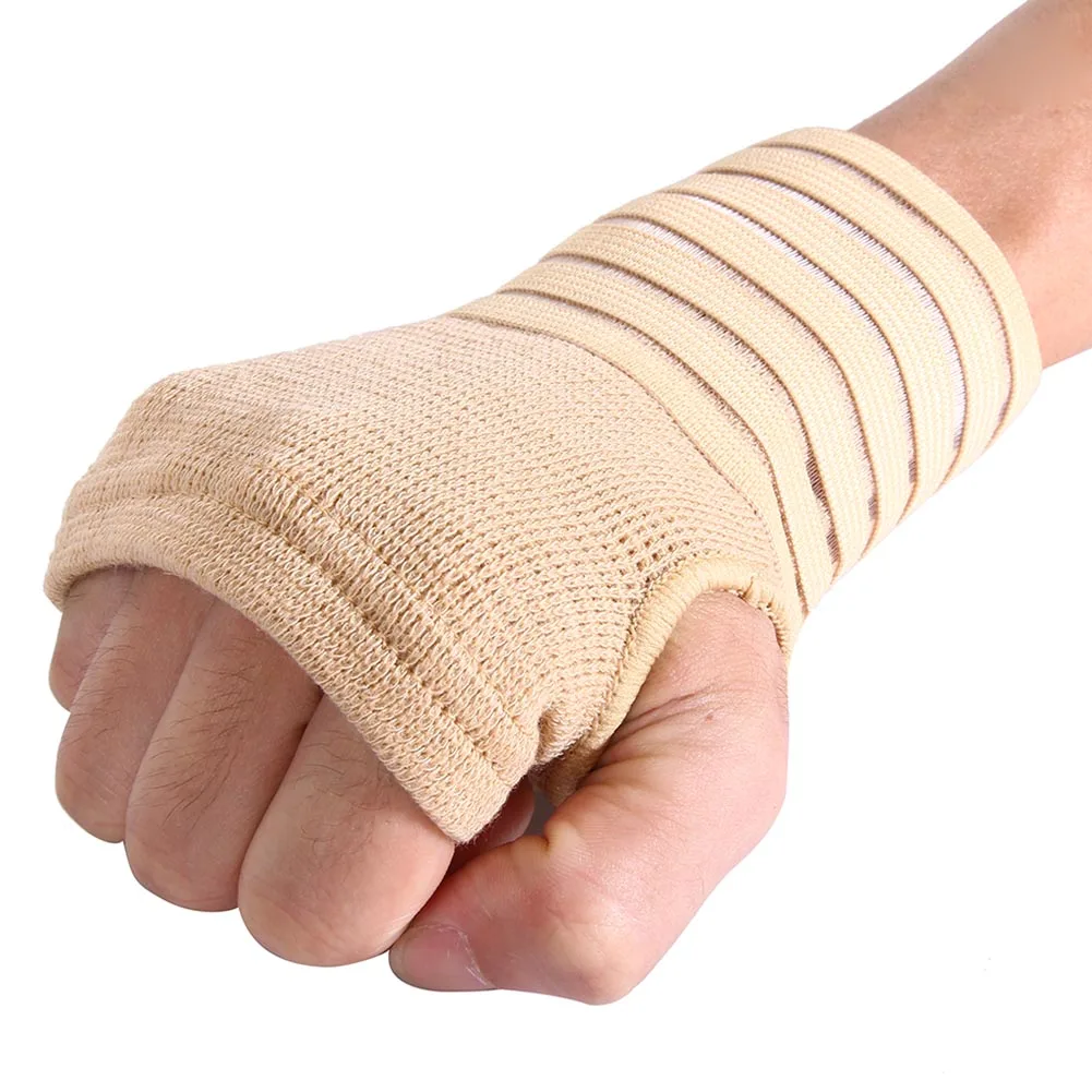 

2pcs Elastic Bandage Wrist Guard Support Arthritis Sprain Band Carpal Protector Hand Brace Accessories Sports Safety Wristband