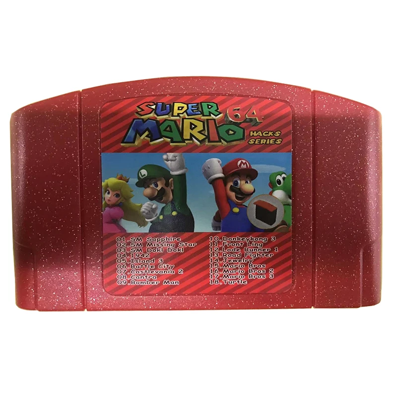 

Super Mario 18 In 1N64 Game Card Series American Edition and Japanese Cards Animation Superior Quality Toys Gifts
