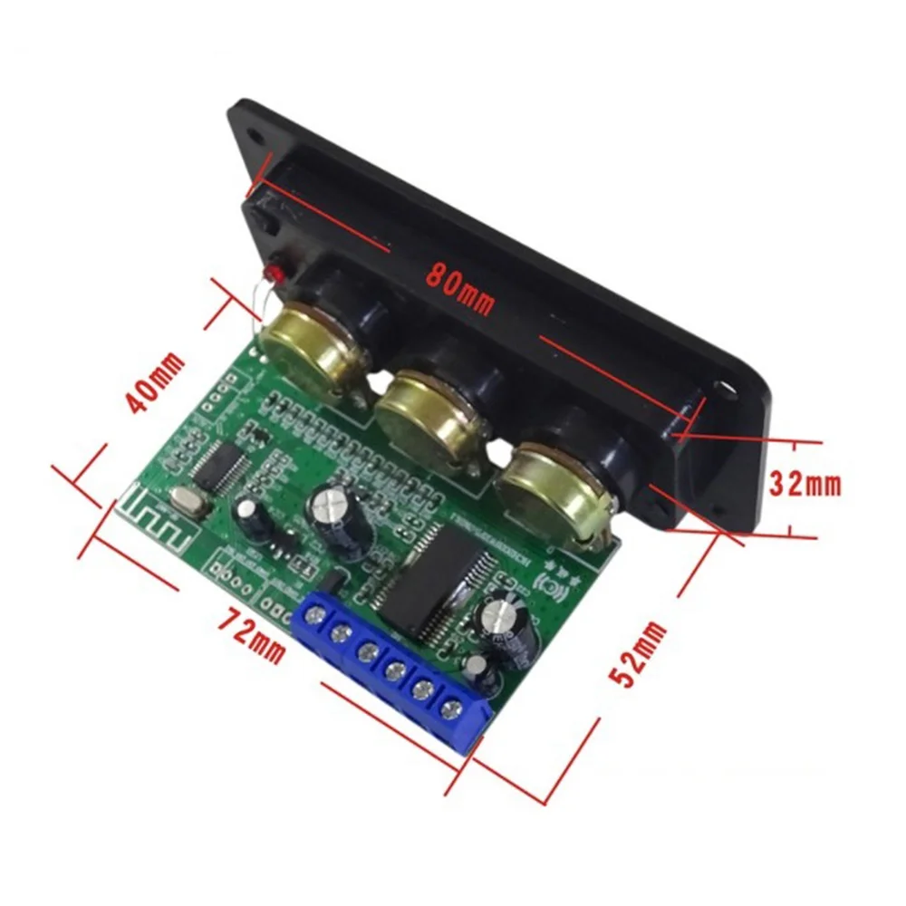

Bluetooth 5.0 Amplifier Power Audio Board 30W Mono Stage Power Amplifier Board, U Disk Decoder, with AUX Line