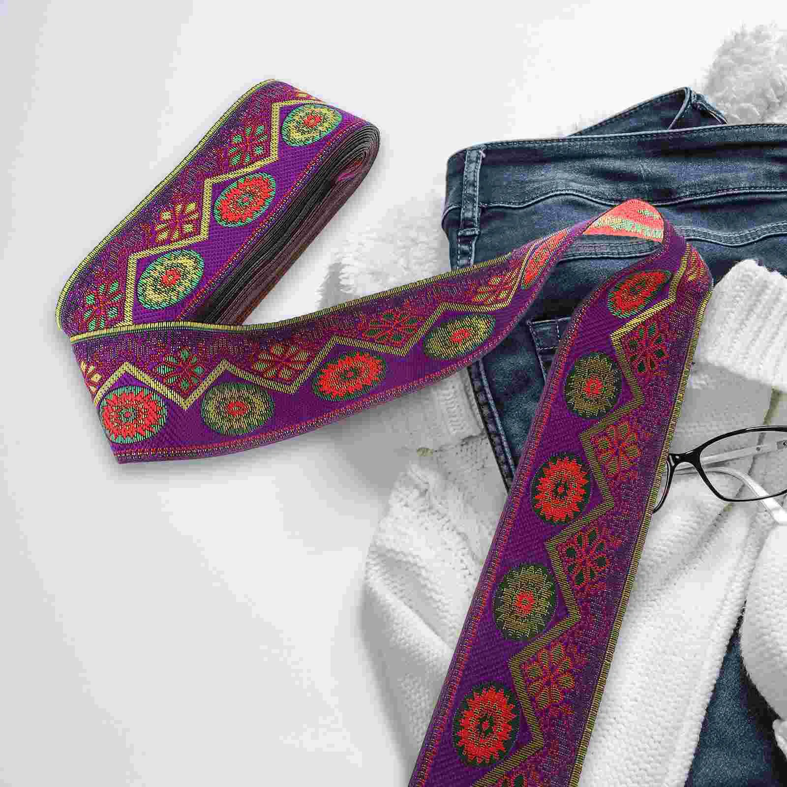 Ткань для плетения вышитая кружевная лента винтажный декор платье этническая