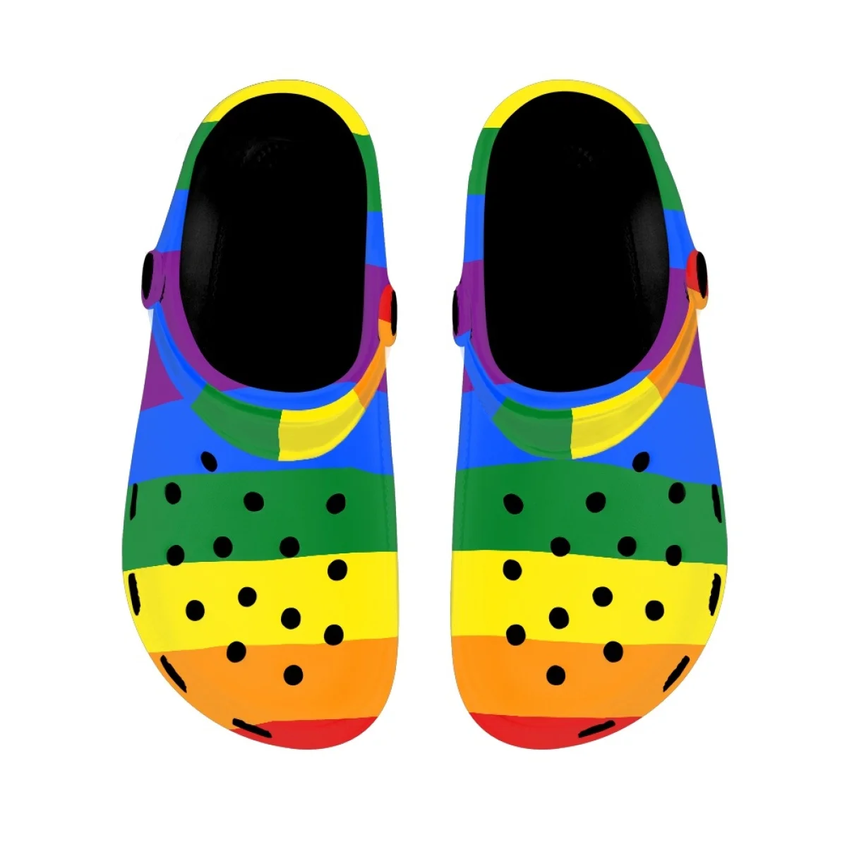 Nopersonality Rainbow Printed Slippers Women's Love Is Love Sandals Summer Breathable Adult Slippers Wading Comfort Shoe