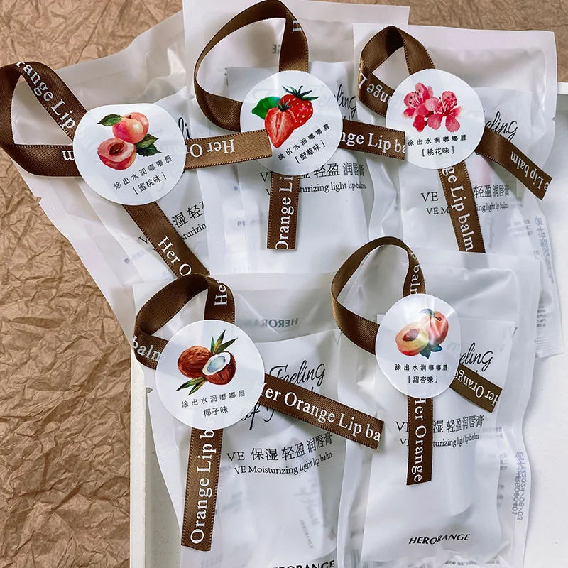 Фруктовый бальзам для губ увлажняющий питательный блеск губная помада с