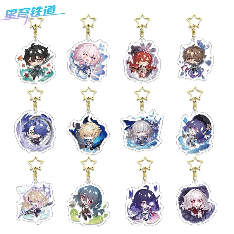 

Game Honkai: Star Rail Dan Heng Himeko Acrylic Pendant Keychain Keyring Cospaly Bag Accessories Decoration Collection Fans Gift