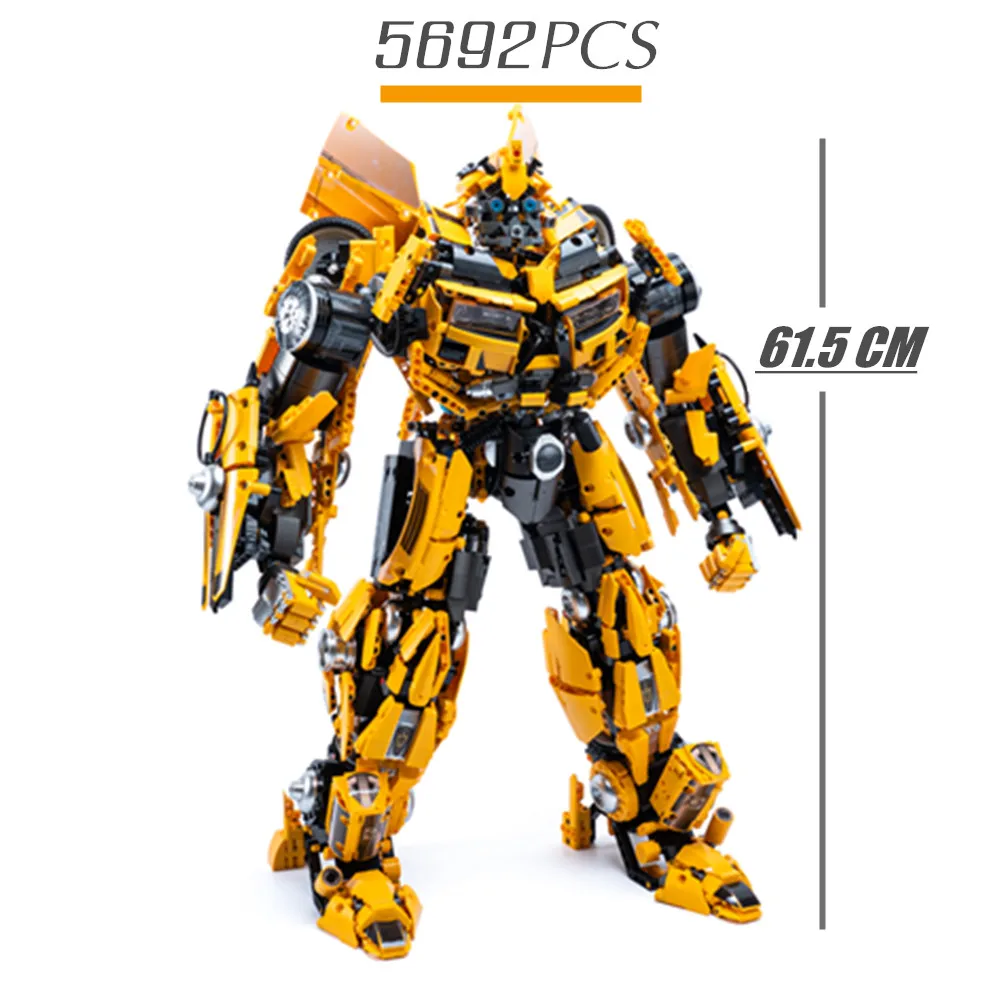 

5692PCS Transformation Yellow Mega Deformation Commander Robot Figures Building Brick Block Gift Toy Boys Set Christmas