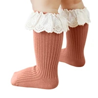baby newborn girls princess lace ruffle socks infant toddler children ribbed non slip leg warmer autumn winter warm socks 0 3y