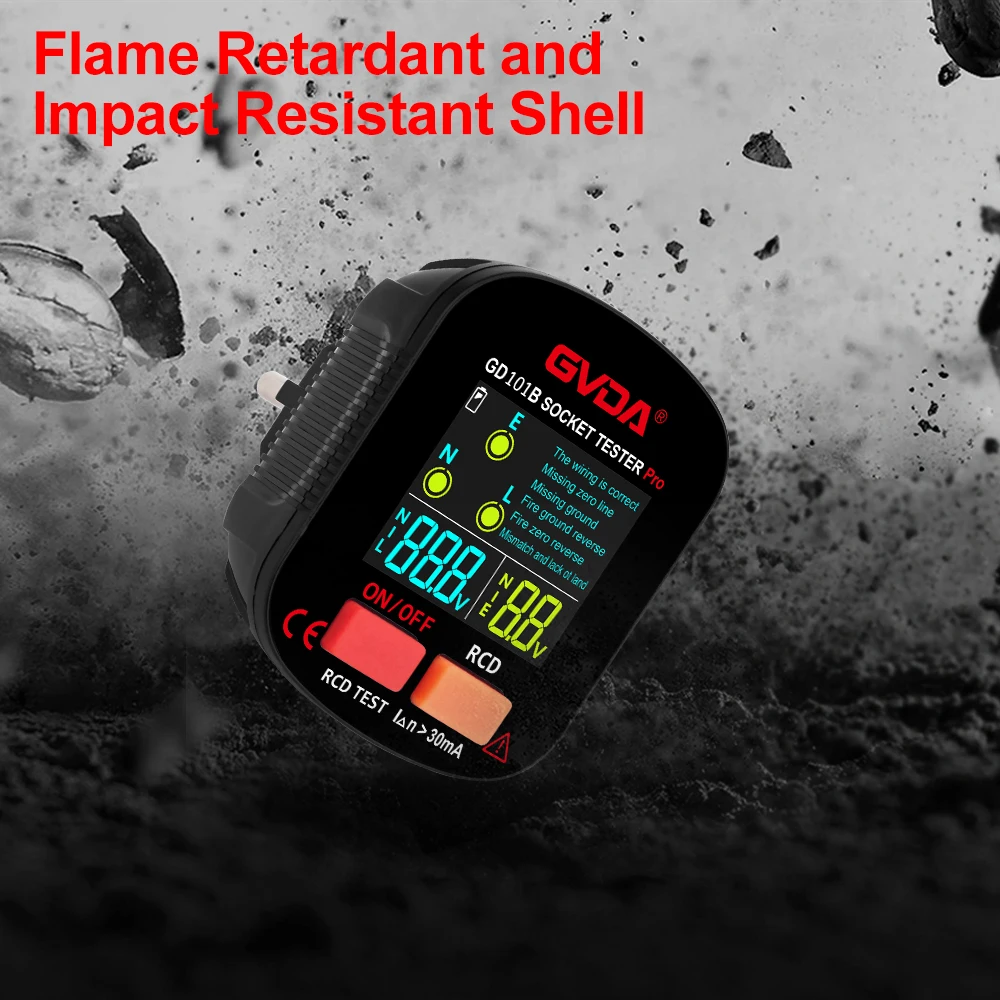 Тестер розеток GVDA проверка детектор напряжения электрический выключатель