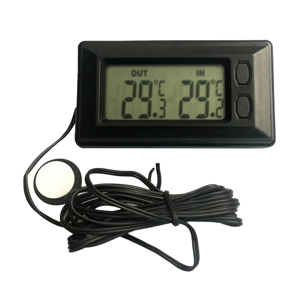 

Auto Car LCD Digital Display Indoor Outdoor Thermometer Meter With 1.5m Cable Thermometers Inside and Outside Cars Tools Instrum