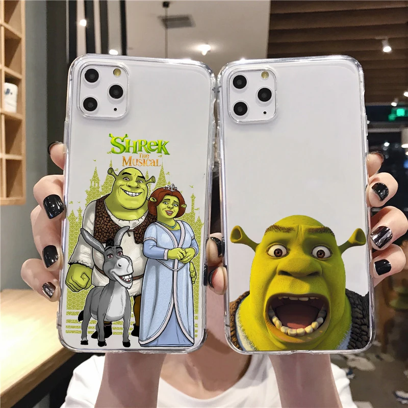 

Shrek TPU soft silicon phone Case for iPhone 11Pro XS Max XR 7 8 Plus 12mini 13mini 12pro 13pro max cover