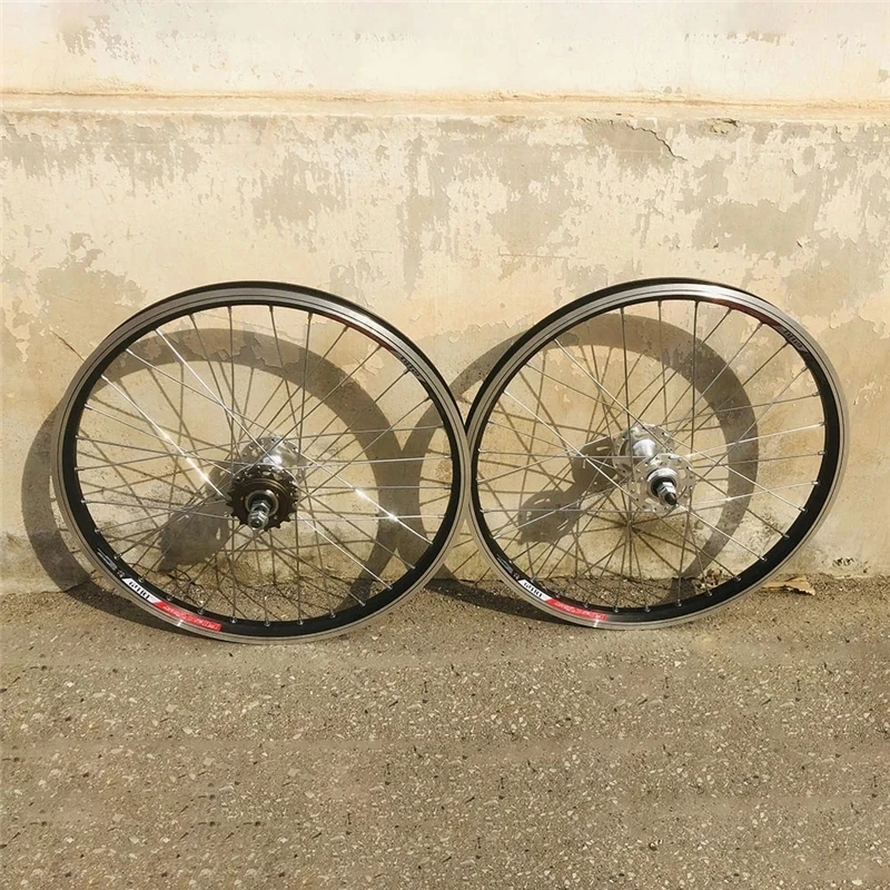20 Inch Bike Wheel Fixed Gear Bicycle Fixie Wheelset Flip-flop Rims Chaep Free Shipping 32 Holes Hub Cycling Parts Single Speed