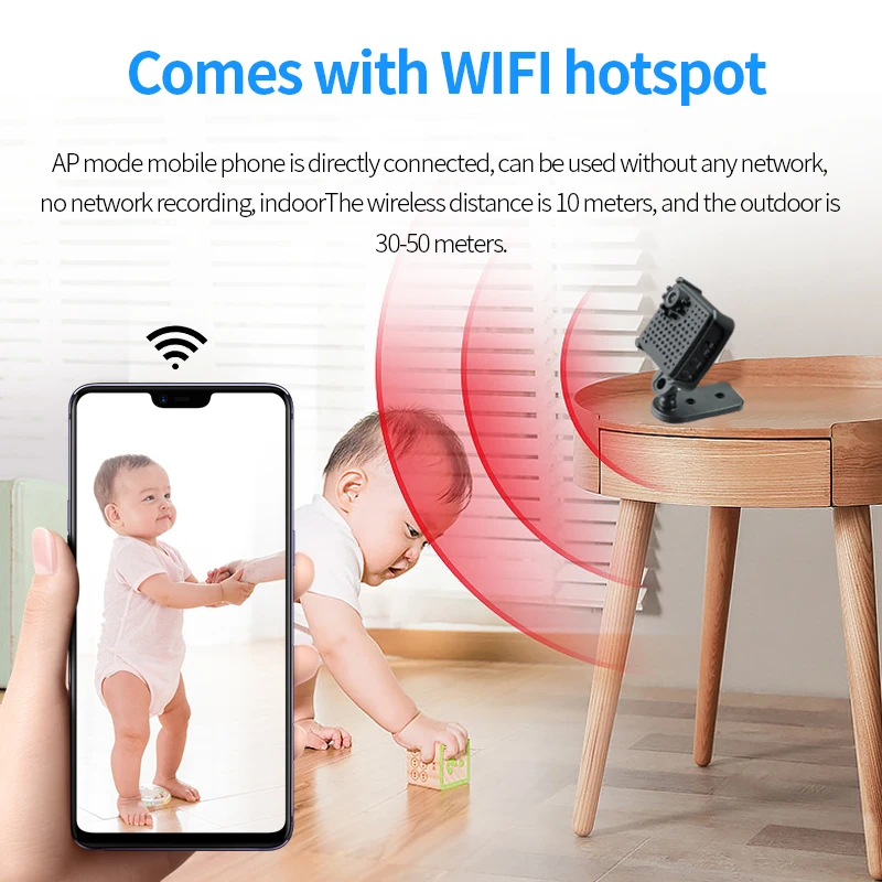 

Mini Surveillance Cameras Support 128gtf 1080p Voice Recorder Remote Recorder Baby Monitor W18 Micro Camcorder Motion Detection