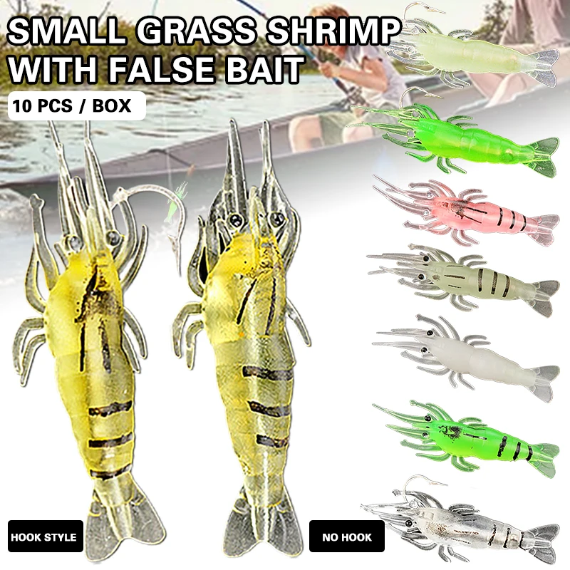 

Мягкие рыболовные приманки, портативная многоразовая искусственная приманка-креветка, профессиональные рыболовные аксессуары для улицы, ...