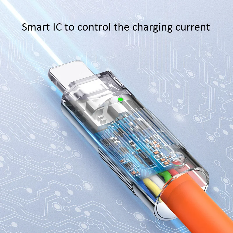 120W 6A Super Fast Charge Type-C Liquid Silicone Cable Quick Charge USB Cable For iPhone Xiaomi Huawei Samsung Pixel Data Line