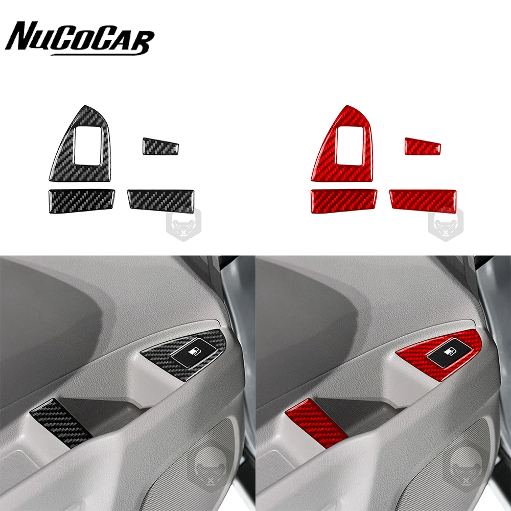 

Внутренняя крышка топливной крышки из углеродного волокна для Honda Ridgeline 2017-2020, панель управления, отделка крышки автомобиля