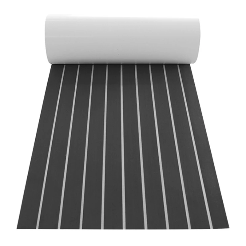 

Foam Teak Decking EVA Foam Marine Flooring Faux Boat Decking Sheet Accessories Marine 45X240CM Gray