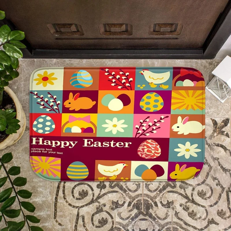 Пасхальный кролик в форме gatekeeper проверки пасхального ковра украшение интерьера