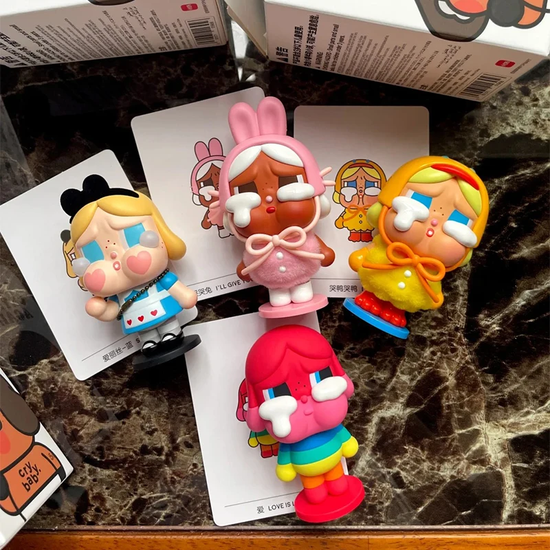 Оригинальная серия Kawaii Mystery Box Crybaby Crying Again милая модель из ПВХ кукла настольная