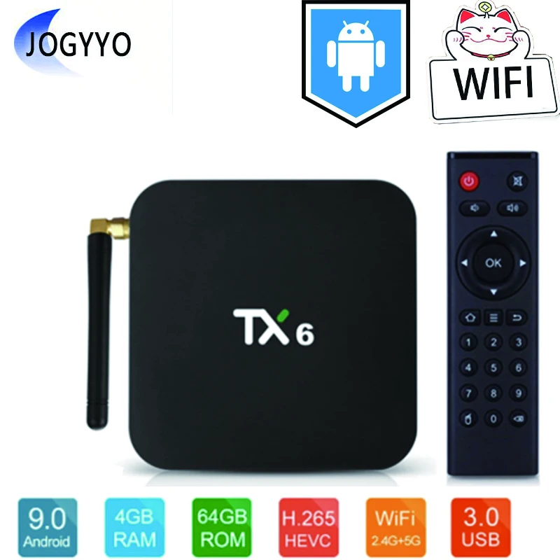 

TX6 HD 4K для Android TV Box WiFi 4 Гб RAM 32 Гб 64 Гб ROM Smart для Android 9,0 set-toop TV Box H6 медиаплеер