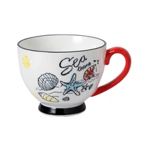 colorful retro nordic style ceramic coffee mug animal hand painted breakfast milk tea cup embossed personality breakfast cup mug