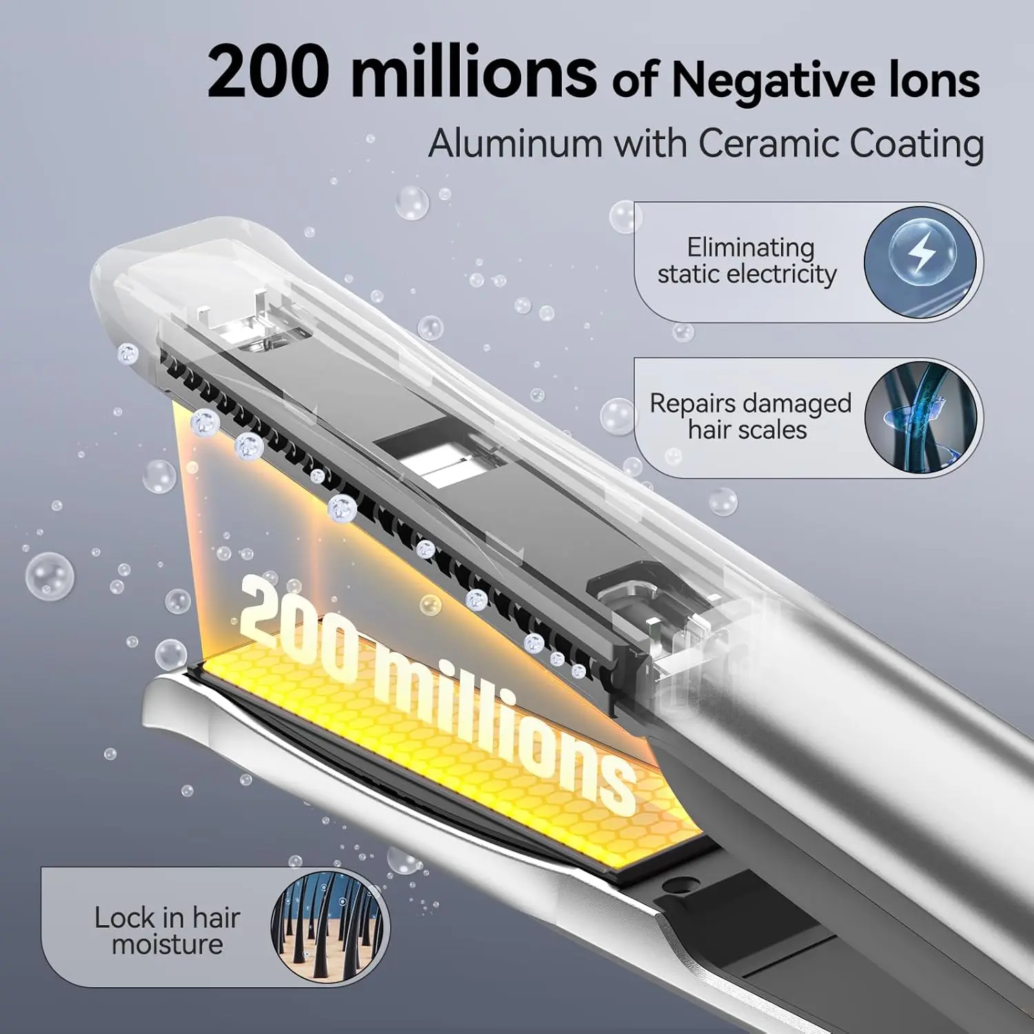 Профессиональный выпрямитель для волос Quico 120–240 В уникальный дорожный и бигуди с