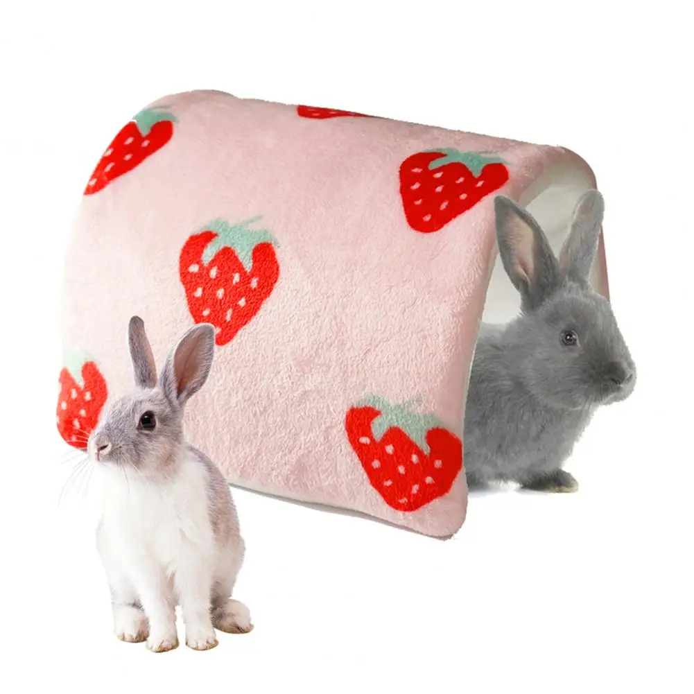 

Practical Rabbit Nest Safe No Additives Resting House Small Pet Hideout Tunnel Bed Bunny Nest Shelter