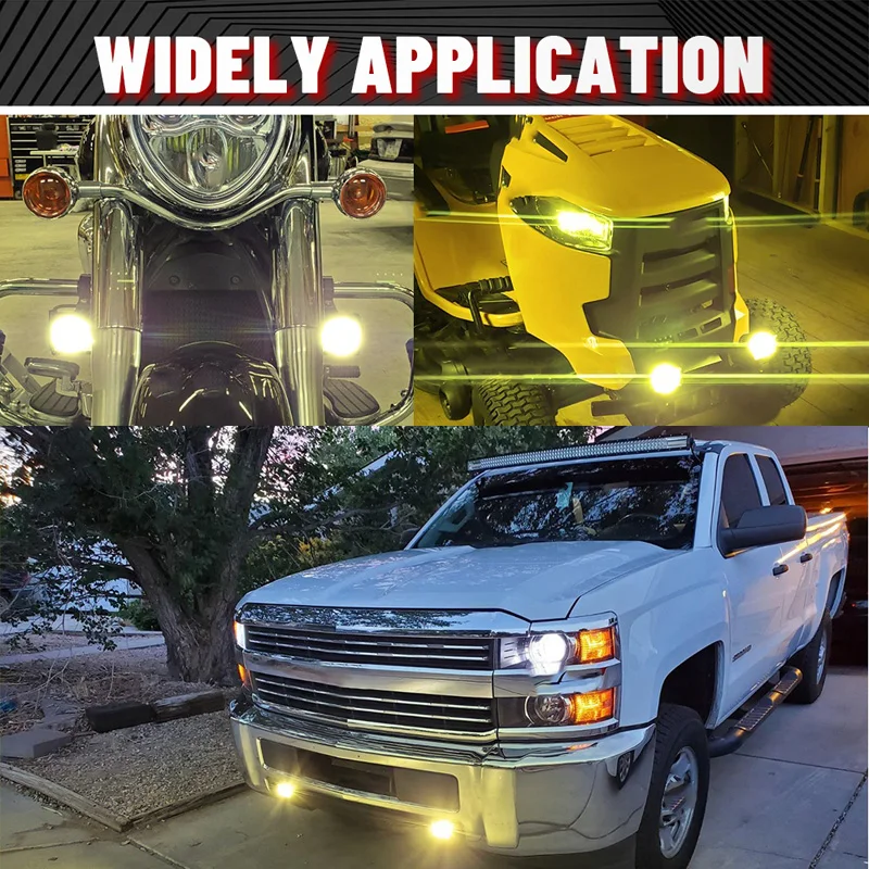 Универсальные 15 Вт 12-80 В мотоциклетные фары противотуманные дальнего/ближнего