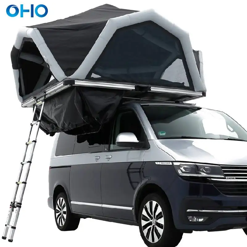 OHO новый дизайн многоугольная надувная автомобильная палатка на крыше для