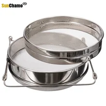 New Double Layer Honey Sieve Strainer Mesh Stainless Steel Filter Reusable Beekeeping Sieve Tool Kitchen Gadgets New Double Layer Honey Sieve Strainer Mesh Stainless Steel Filter Reusable Beekeeping Sieve Tool Kitchen Gadgets
