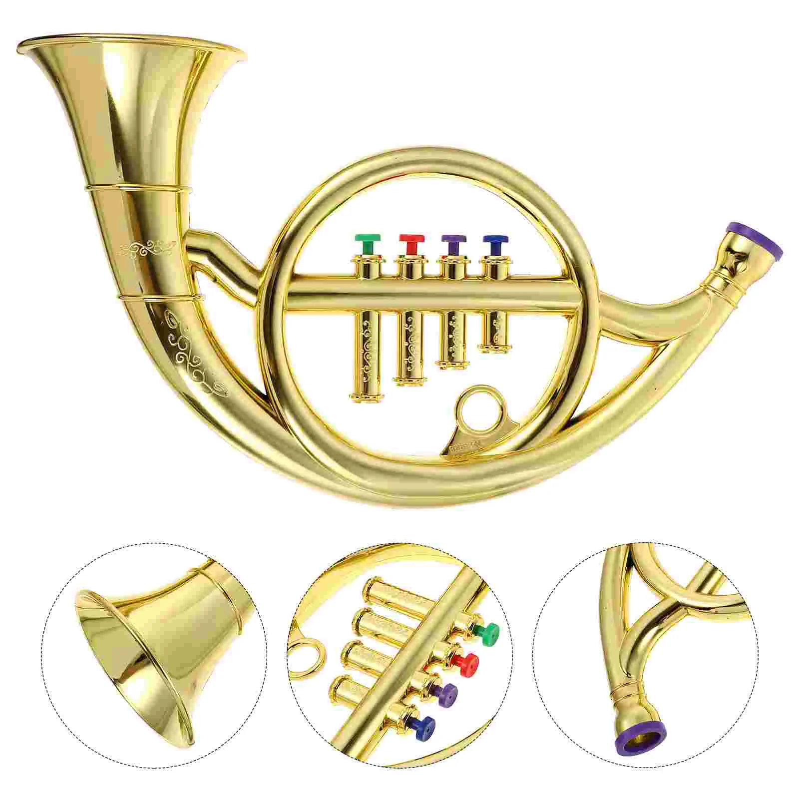 

Horn Toy Kids Trumpet French Musical Toys Instrument Saxophoneperformance Props Children Mini Model Kid Wind Simulated