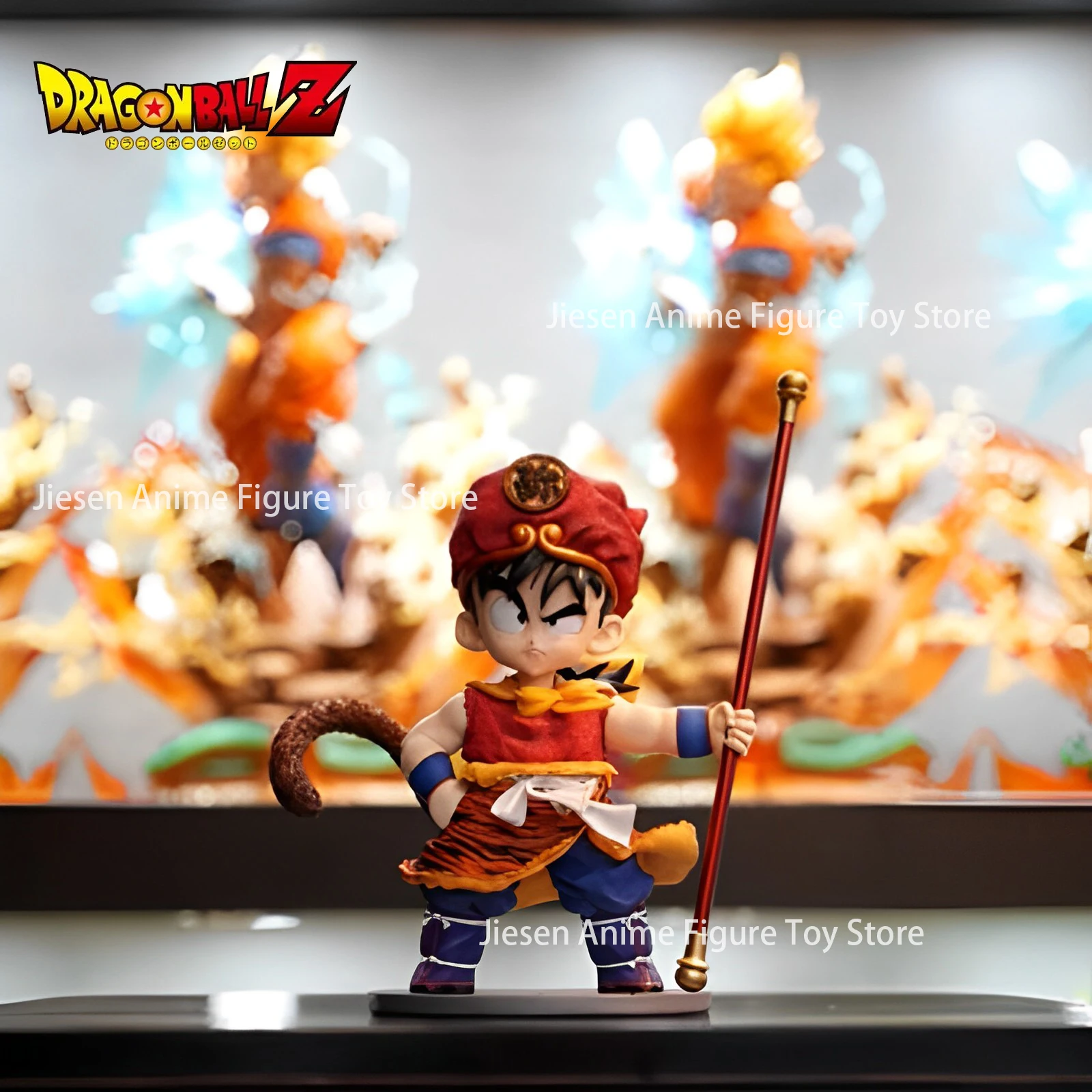 

23cm Dragon Ball Son Gohan Tiger Skin Clothing Standing Posture Anime Action Figure Cute Model Decoration Collection Toy Gifts