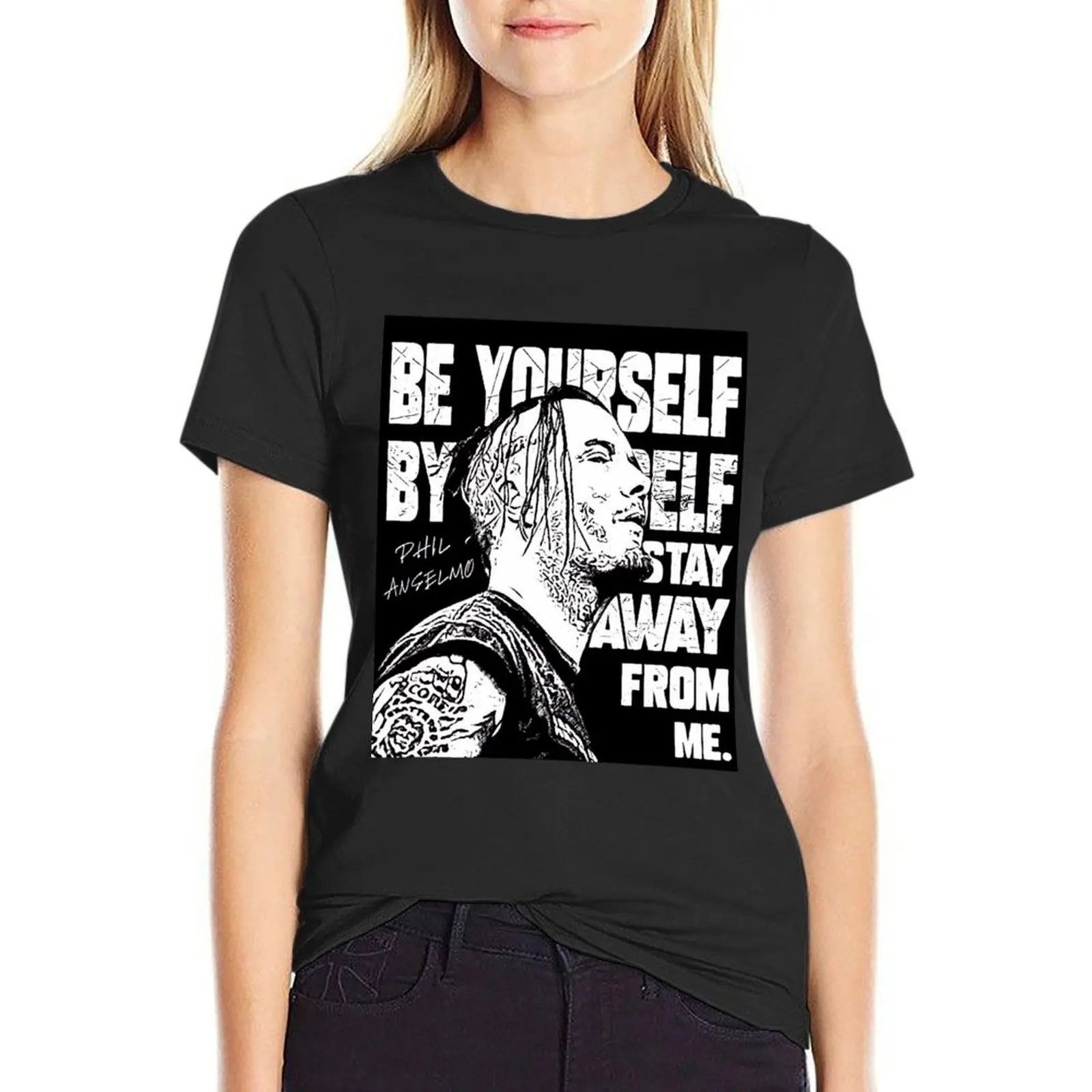 Дизайнерская футболка с цитатами от Фила анселмо пантера негабаритные Смешные