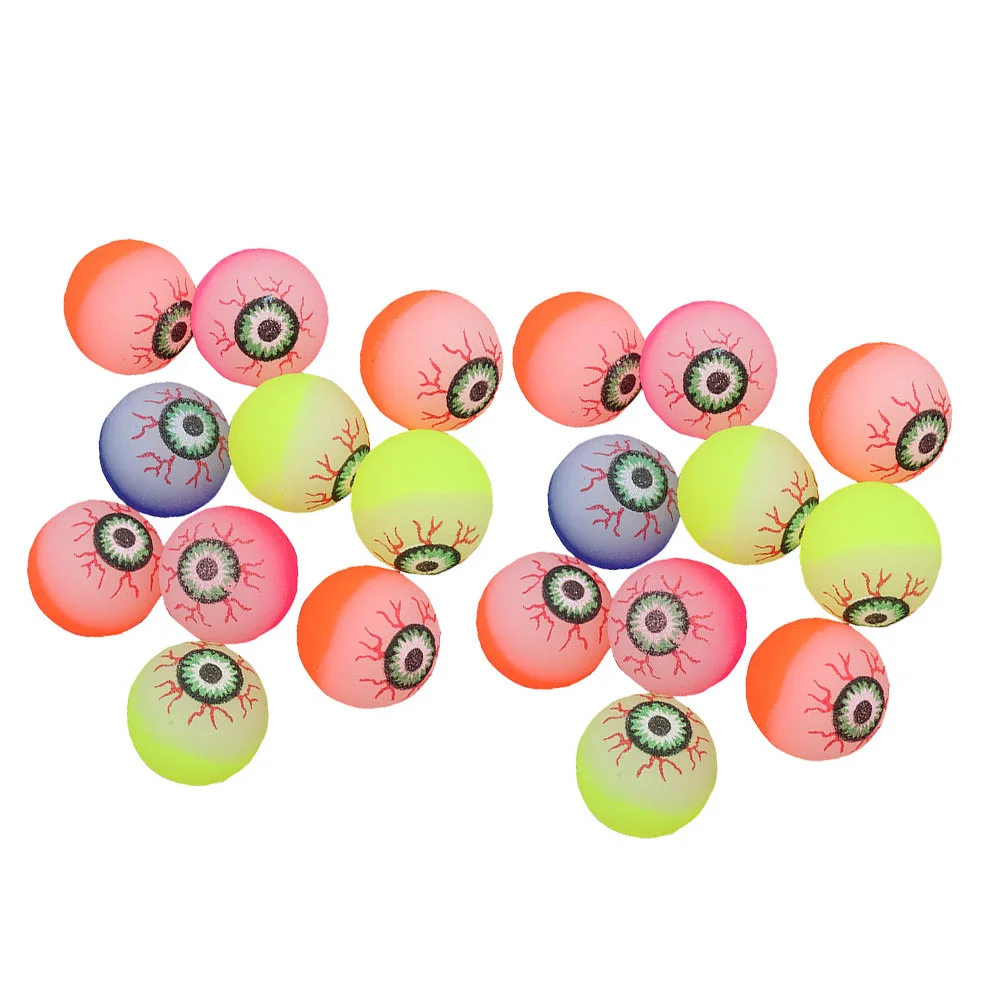 

25pcs 32mm Bouncing Balls Glow in The Dark Bouncy Toys Luminous horror Party Supplies Trick or Treat Toys ( )