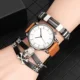 Elegance Men's Brown Watch Bracelet Gift Set Exquisite Birthday Presents for Father Husband Simple Leather Quartz Watches to Man Other Image