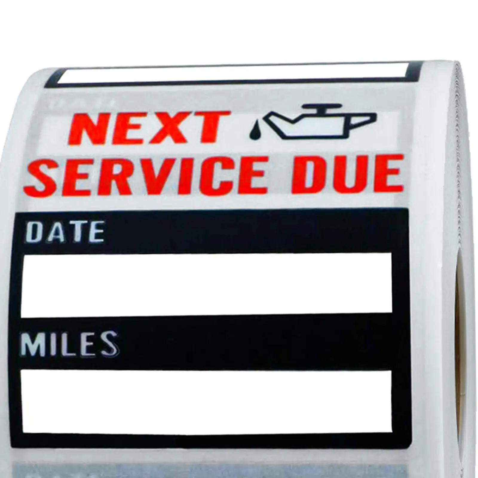 

Oil Change Service Reminder Stickers Low-Tack for Perforation Line 2 x2