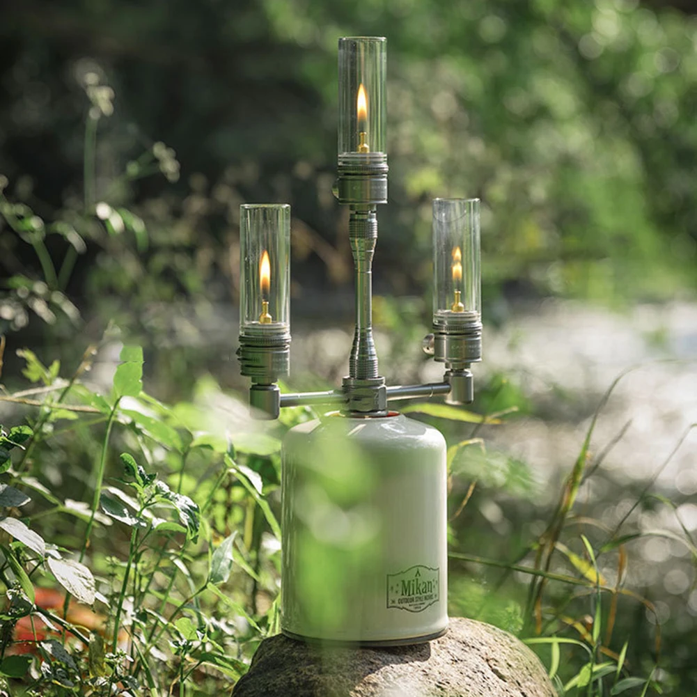 

CAMPINGMOON Candlelight Kit Portable Gas Lantern Lamp Outdoor Camping Gas Burner Camping Lighting Camping Ambient Candlelight