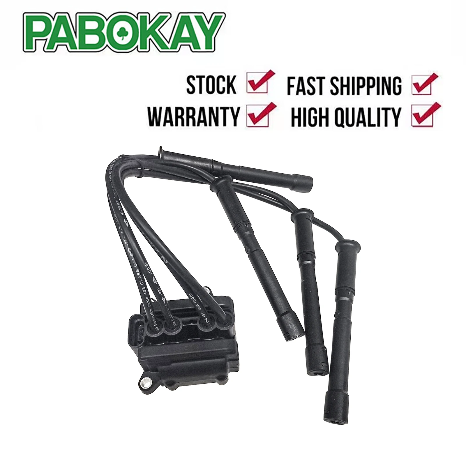 

FOR RENAULT CLIO 1.2 16V 98-2006 IGNITION COIL PACK & LEADS 8200051128 8200084401 8200025256 0986221036 CE2001712B1 5DA749475761