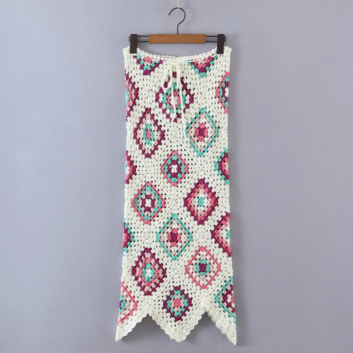 

2022 New Sexy Crochet Knitted Skirt Dresses For Women Special Wavy Dress Strappy Dress Clothes Outfits Clothes Female