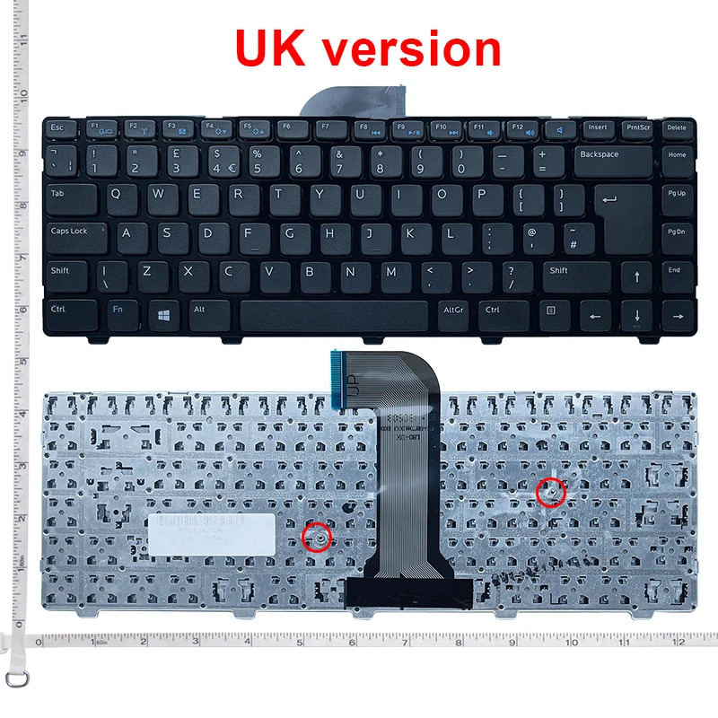 Новая клавиатура GZEELE для Dell Inspiron M431R 5523 14 3421 3437 14R 5421 5437 15z 5523 Latitude 3440 Vostro 2421, английская клавиатура QWERTY