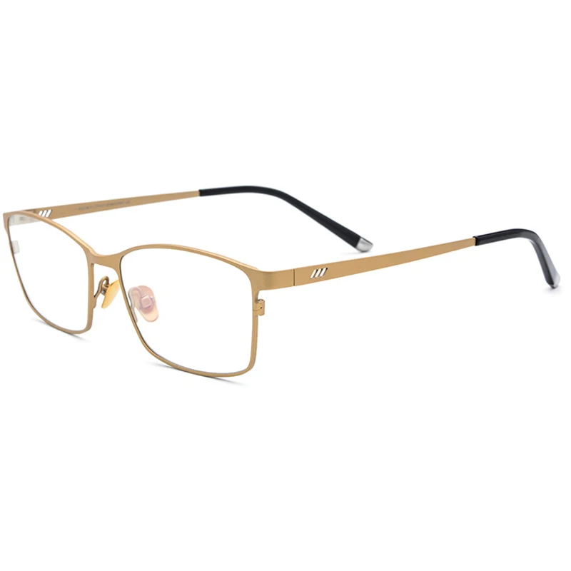 

Pure Titanium Men's Rectangle Glasses Frame Ultra-light Fashion Optical Eyeglasses Women's Half-frame Plano Lens
