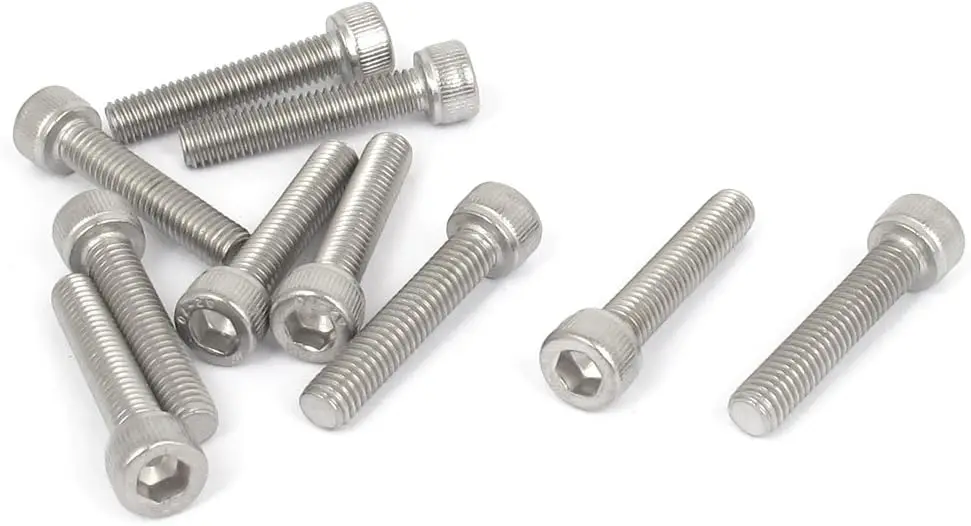 

Keszoox M6x30mm 304 Stainless Steel Hex Key Bolt Socket Head Cap Screws 1mm Thread Pitch 10pcs