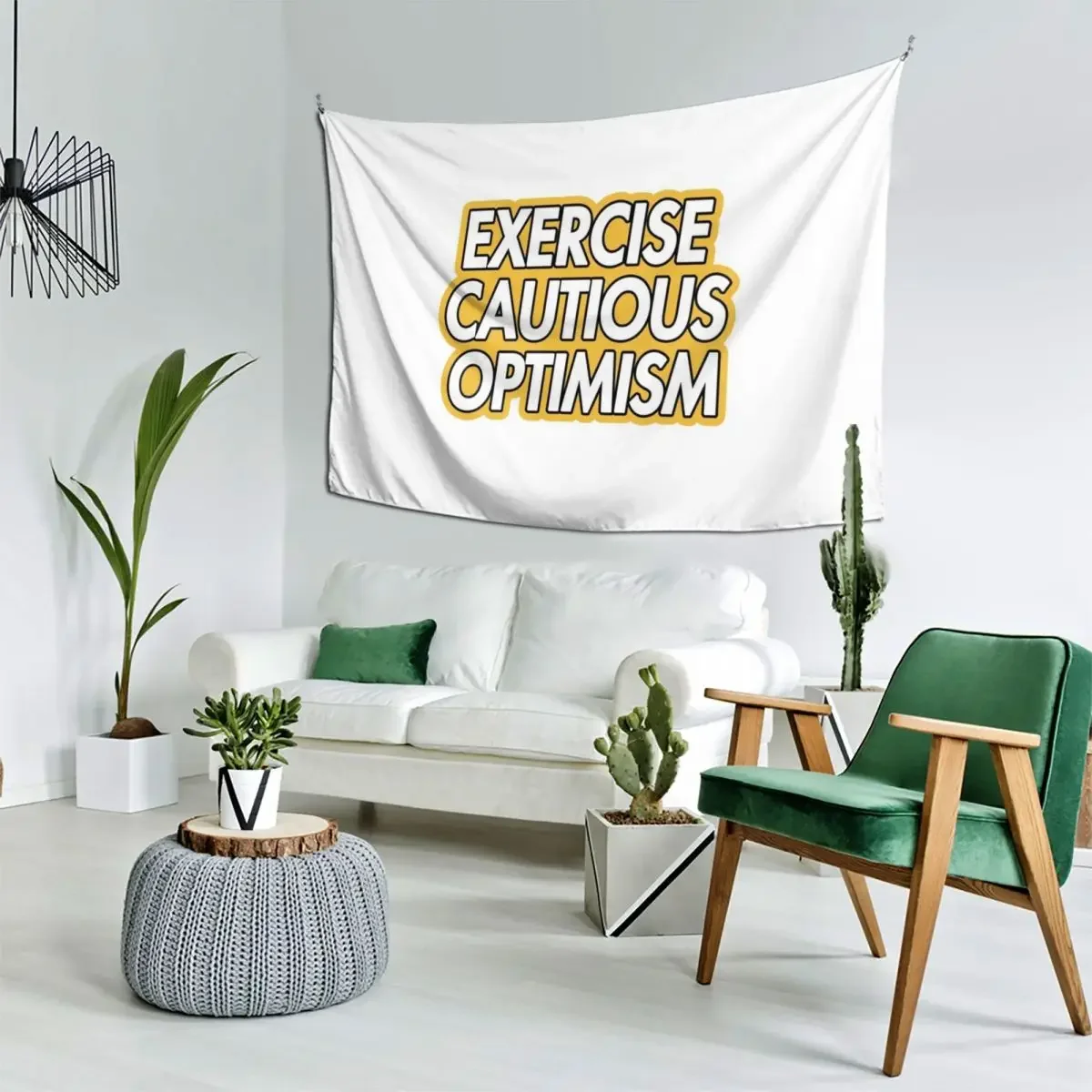 упражнения осторожный оптимизм гобелен подвесной настенный для украшения