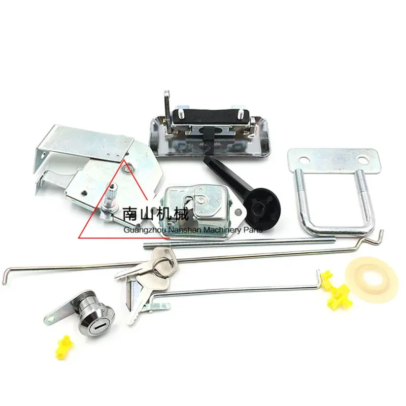 Дверной замок кабины Komatsu PC60-6/120/200-5 сборка внутренняя и внешняя ручки блочный